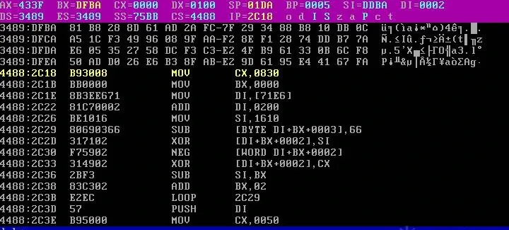 BX+FA0, 7D0h → CS:DI+C905