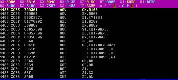 Second decode, 830+7D0=1000