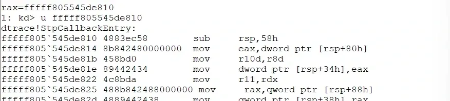 dtrace!StpCallbackEntry
