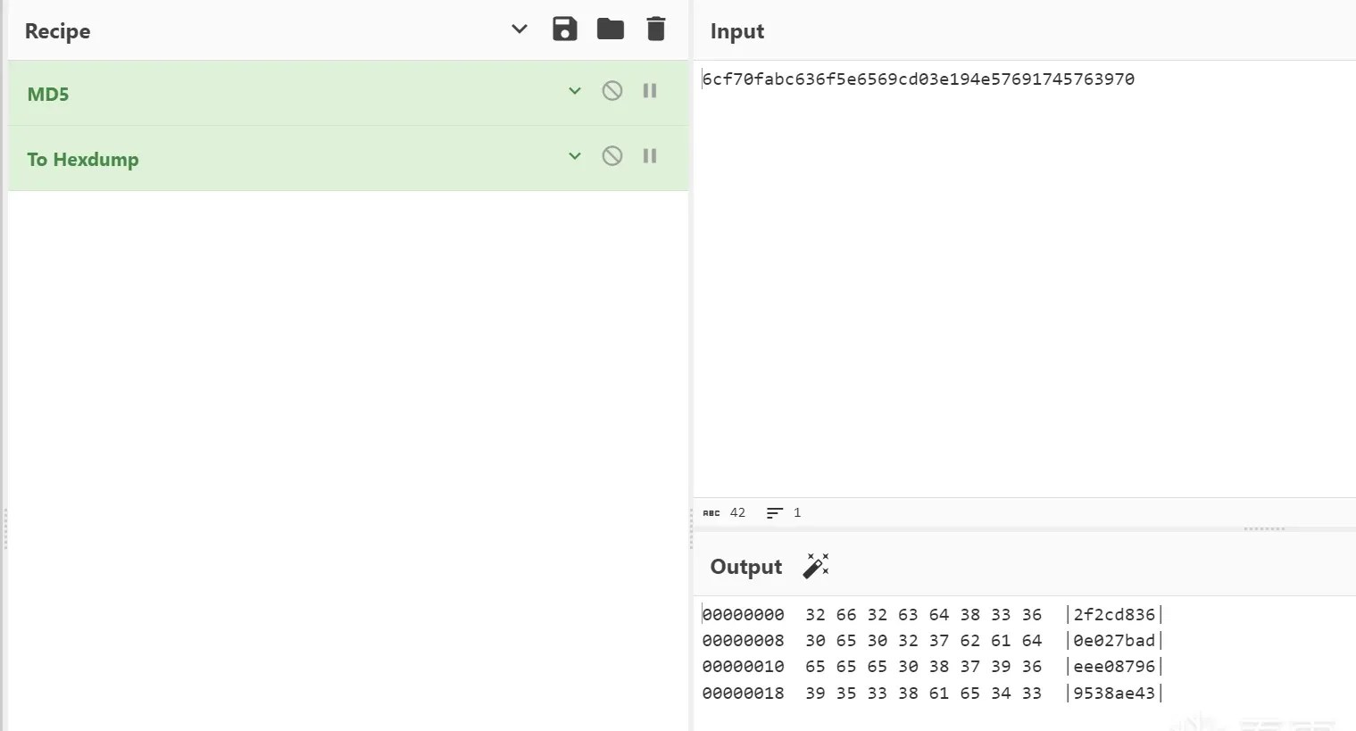 online md5 result