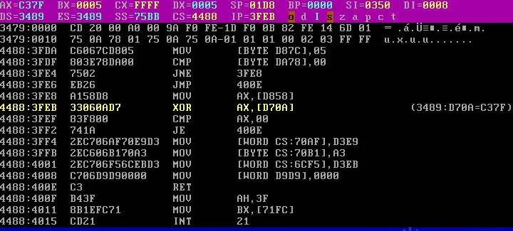 [B933+986] ADD 7531 → [D70A]